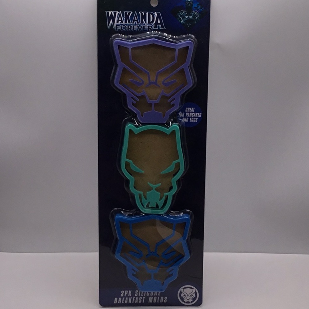 💵3$13 FILL A BOX SALE! Wakanda Forever 3-pack Silicone Breakfast Molds